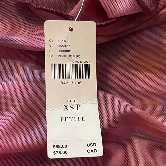 Pink Anthropologie Pilcro Women's Plaid Turtleneck Top - Picture 5 of 8